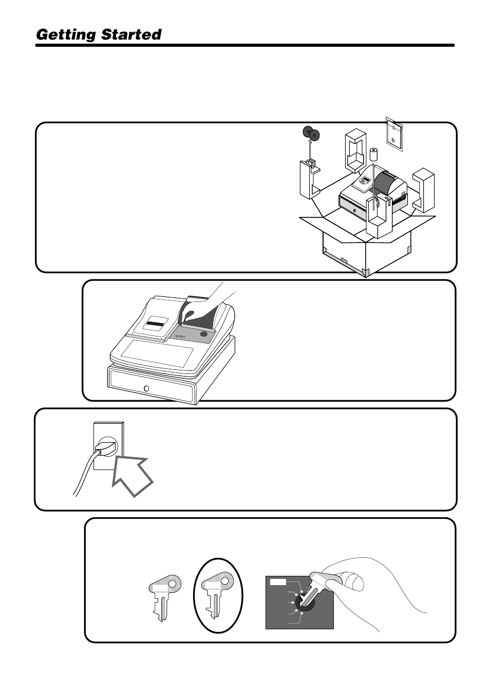 Getting started | Casio TK-810 User Manual | Page 6 / 116