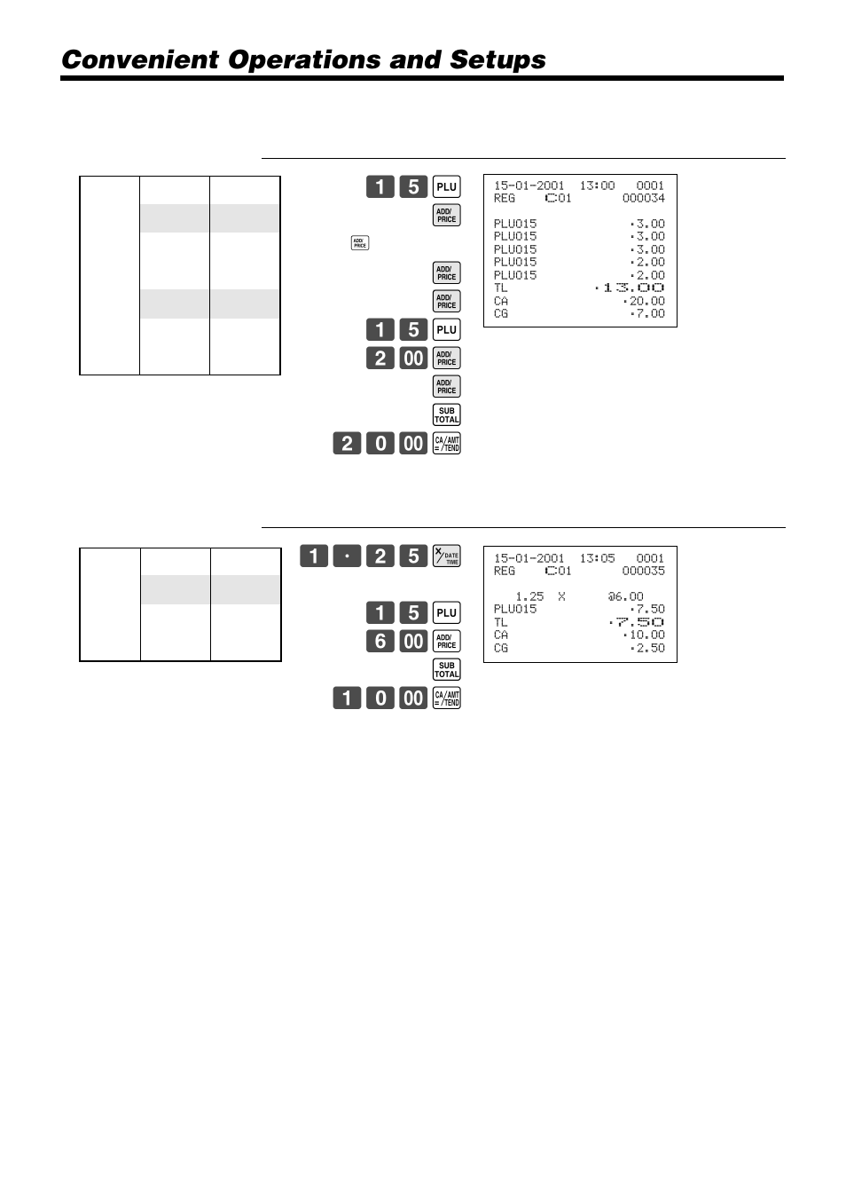 Convenient operations and setups | Casio TK-810 User Manual | Page 70 / 116