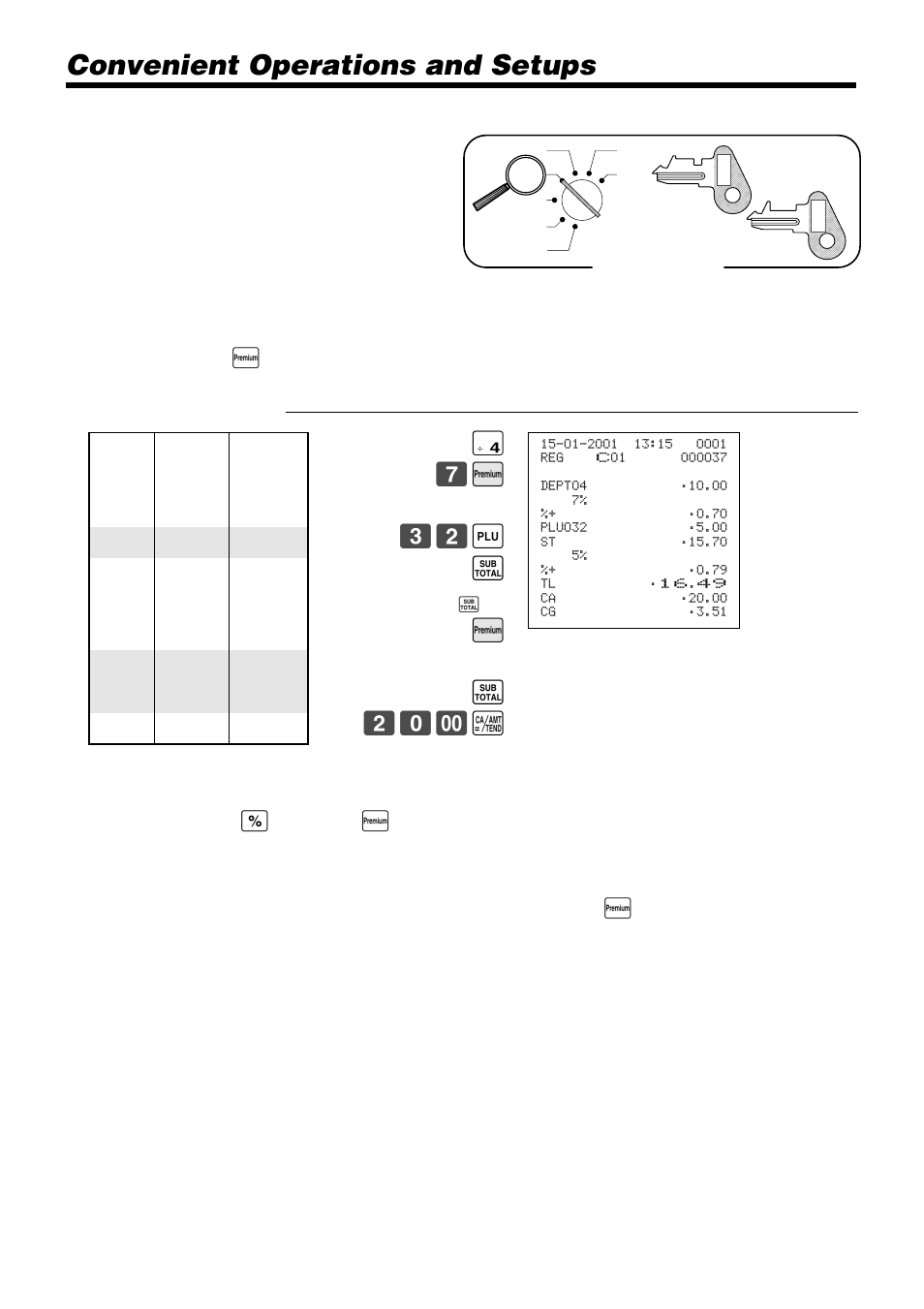 Convenient operations and setups | Casio TK-810 User Manual | Page 72 / 116