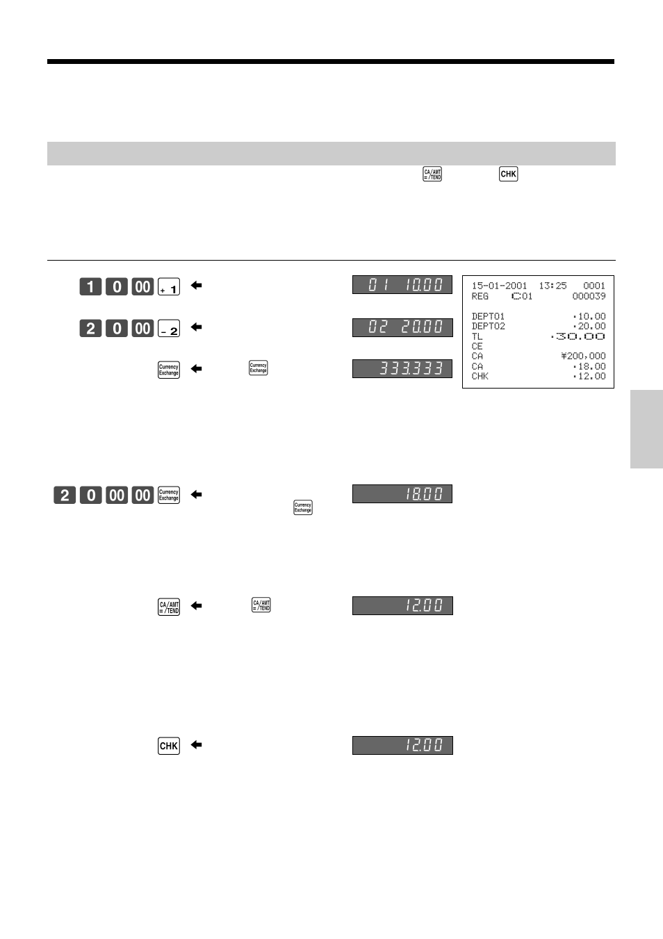 Convenient operations and setups, & 20- ' q 20-- q a k | Casio TK-810 User Manual | Page 75 / 116