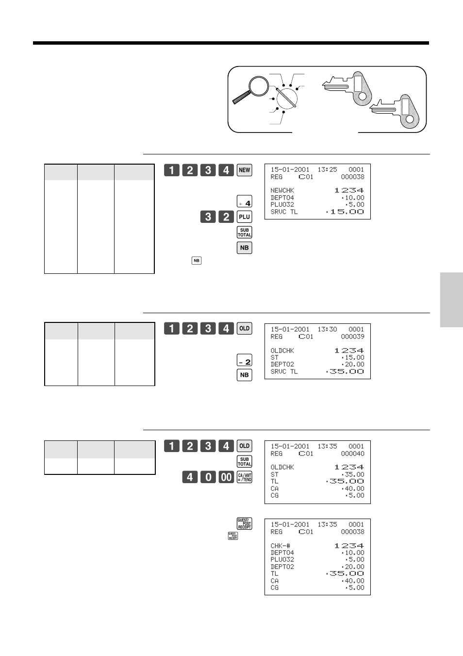 Convenient operations and setups, 1234 o ' n | Casio TK-810 User Manual | Page 77 / 116
