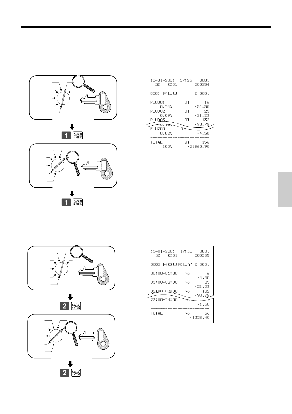 Convenient operations and setups, Read reset | Casio TK-810 User Manual | Page 95 / 116