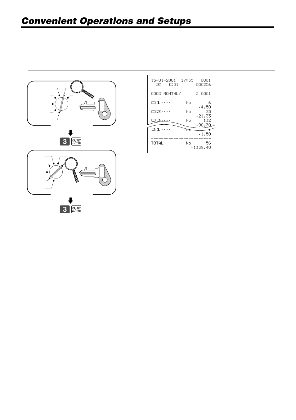 Convenient operations and setups, Read reset | Casio TK-810 User Manual | Page 96 / 116