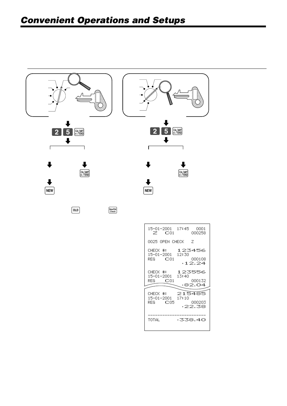 Convenient operations and setups, 25 a, Read reset | Casio TK-810 User Manual | Page 98 / 116