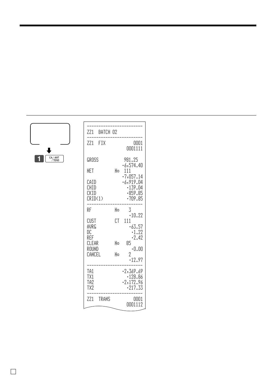 Advanced operations, X2/z2, Periodic sales read report (“x2” mode) | Periodic sales reset report (“z2” mode) | Casio TK-3200 User Manual | Page 100 / 118