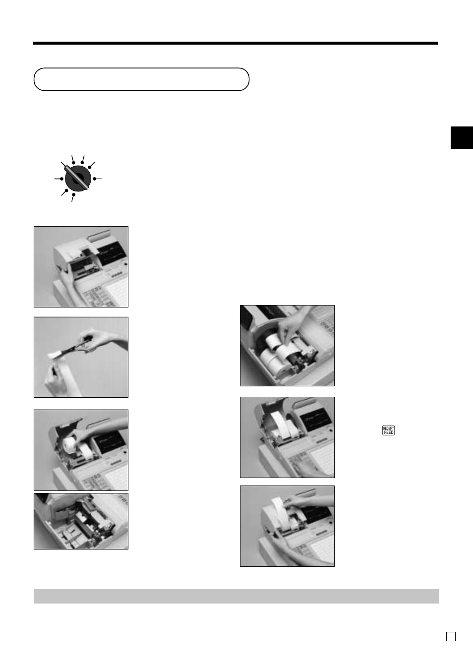 Step 1, Step 2, Step 3 | Step 5, Step 4, Step 6, Complete, Loading receipt paper | Casio TK-3200 User Manual | Page 11 / 118