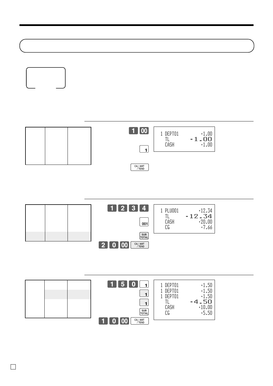 Preparing and using department/flat-plu keys, Basic operations and setups, Registering department/flat-plu keys | Casio TK-3200 User Manual | Page 36 / 118