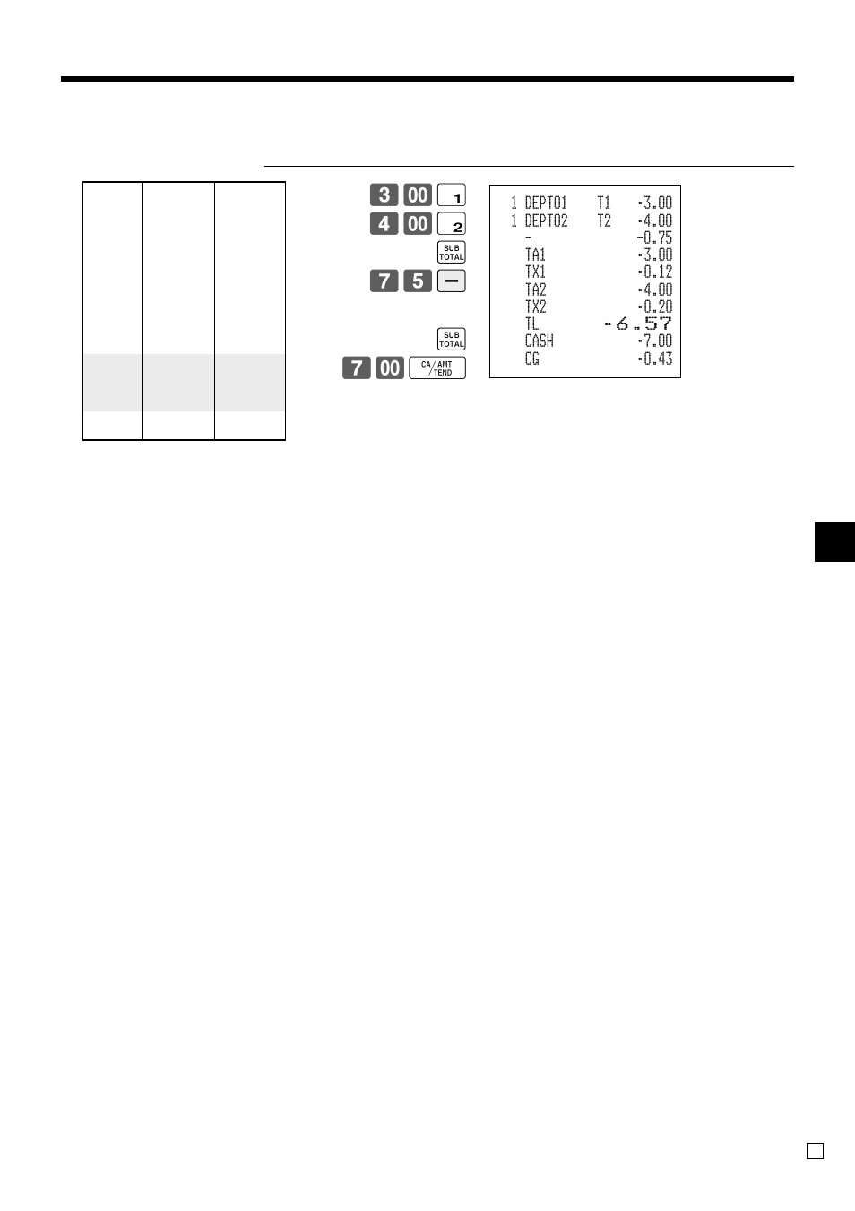 Basic operations and setups, ! 4- " s 75 m s 7- f | Casio TK-3200 User Manual | Page 45 / 118