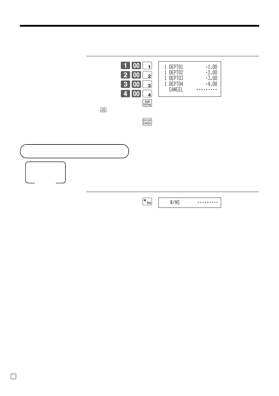 No sale registration, Basic operations and setups, ! 2- " 3- # 4- $ s e | Casio TK-3200 User Manual | Page 54 / 118