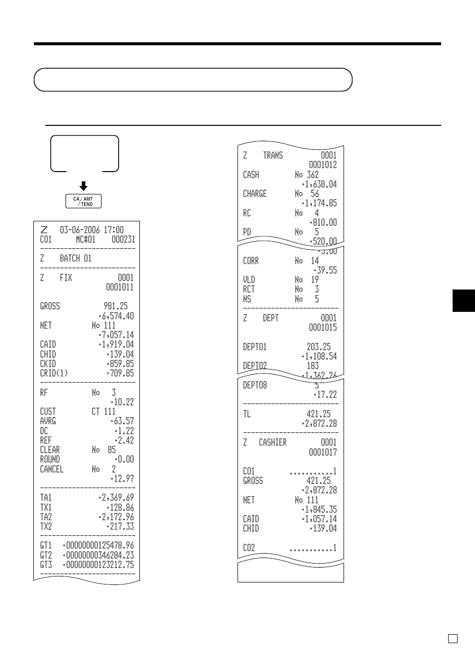 Printing the daily sales reset report, Basic operations and setups, Tk-3200 user’s manual | These items can be skipped by programming | Casio TK-3200 User Manual | Page 55 / 118