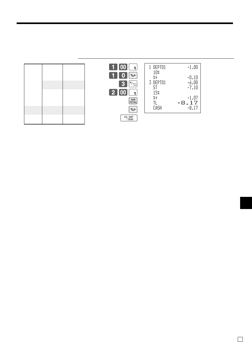 Ad v anced operations, Premium (%+), ! 10 u 3 x 2- ! s u f | Casio TK-3200 User Manual | Page 59 / 118