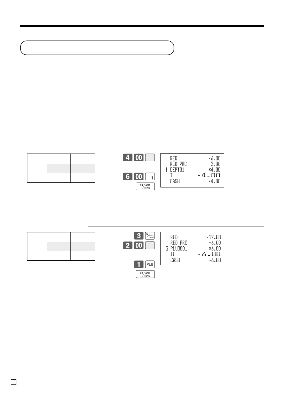 Price reductions (red price), Advanced operations, B 6- ! f | 3x 2- b 1 + f | Casio TK-3200 User Manual | Page 78 / 118