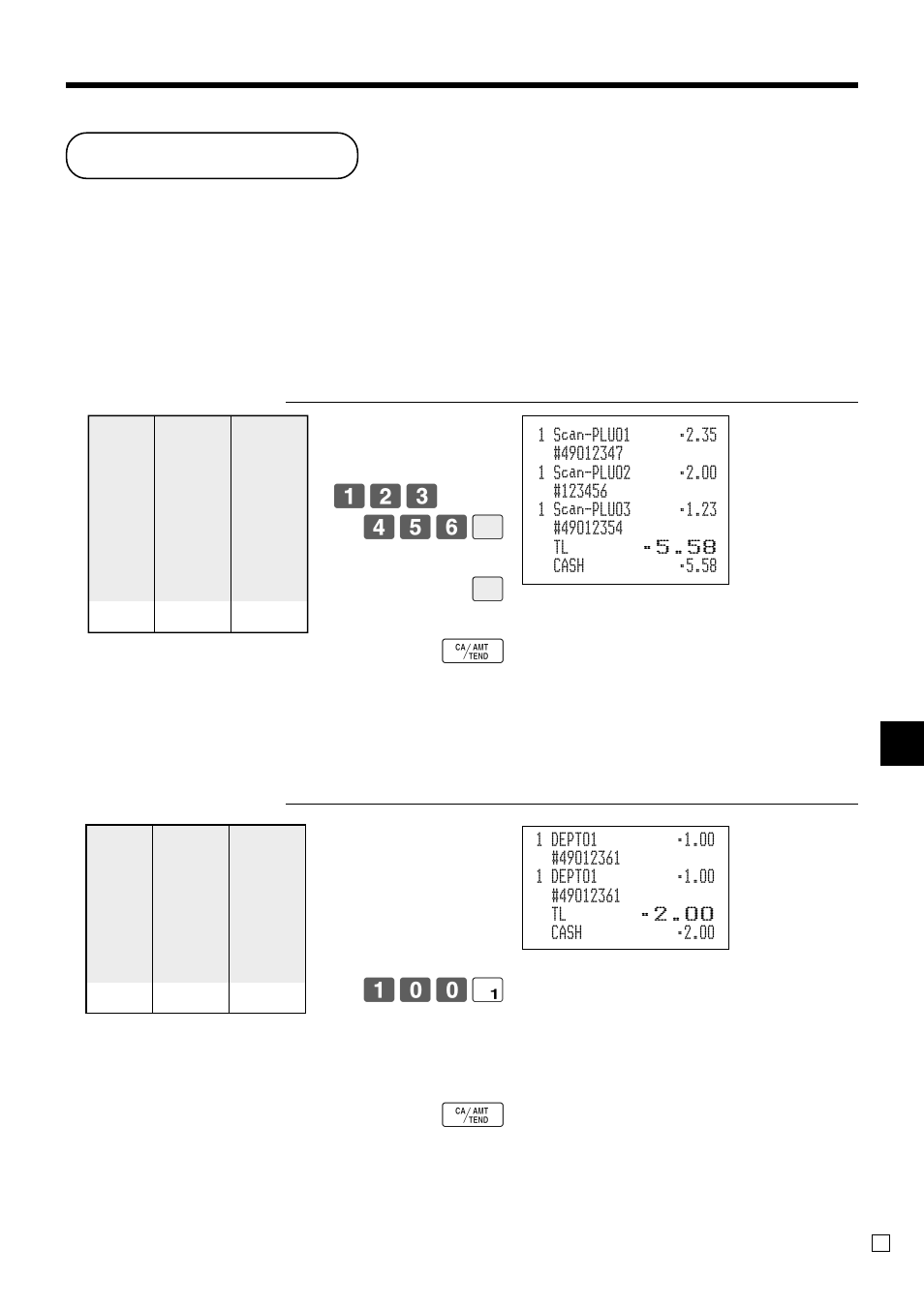Scanning plu, Ad v anced operations, Item registration | Casio TK-3200 User Manual | Page 85 / 118