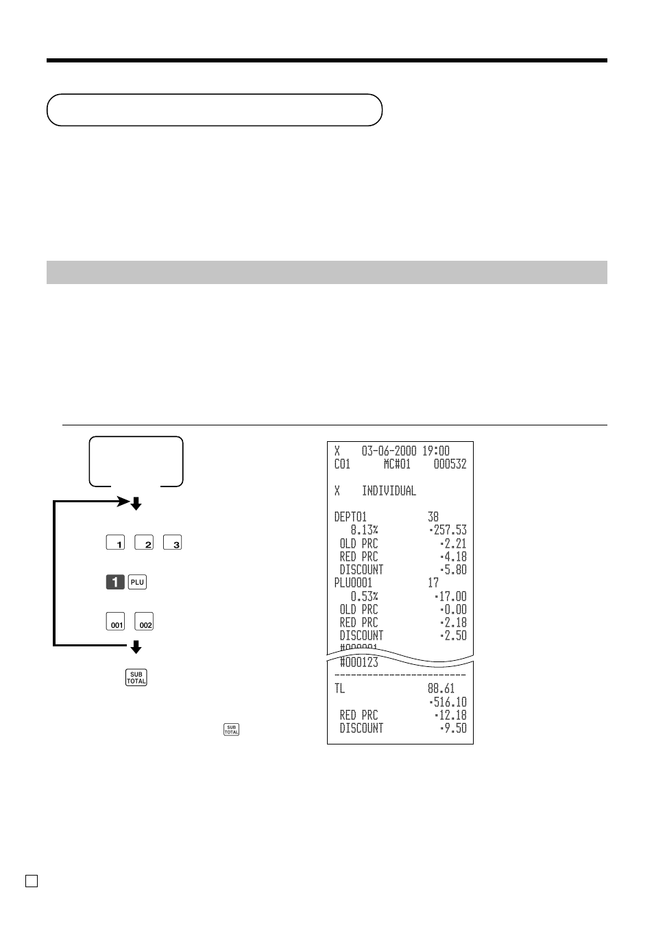 Printing read/reset reports, Advanced operations, Daily sales read report (“x1” mode) | Daily sales reset report (“z1” mode) | Casio TK-3200 User Manual | Page 94 / 118