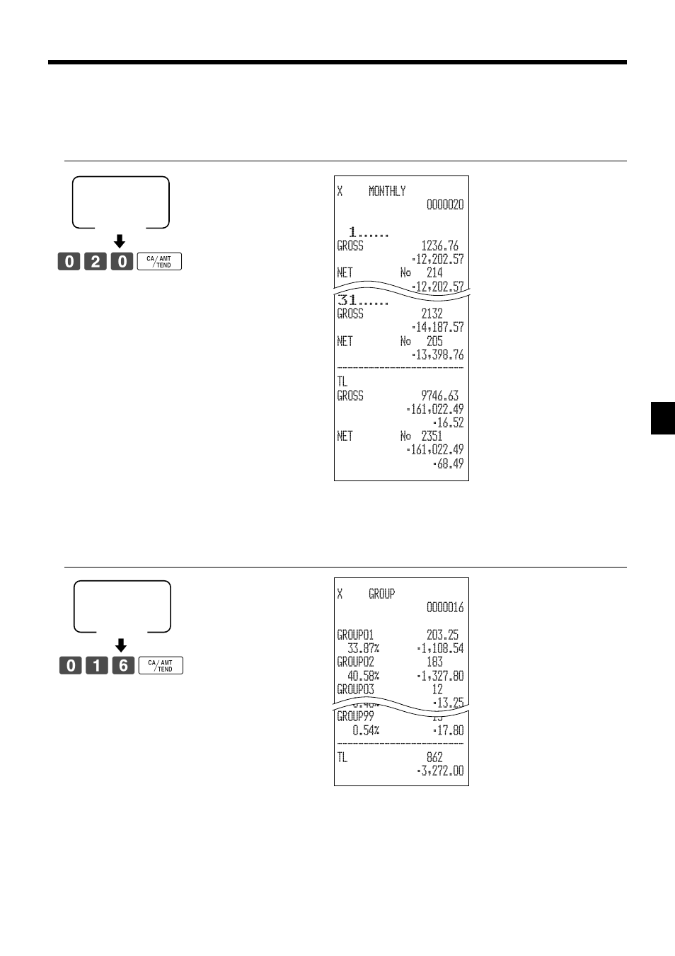 X1/z1, Advanced operations, 020 f | 016 f | Casio TK-7000 User Manual | Page 107 / 132