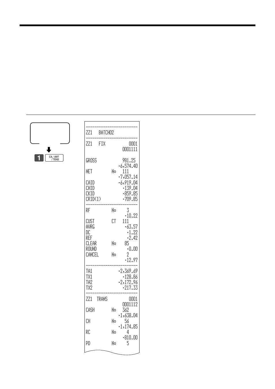 Advanced operations, X2/z2, Periodic sales read report (“x2” mode) | Periodic sales reset report (“z2” mode) | Casio TK-7000 User Manual | Page 108 / 132