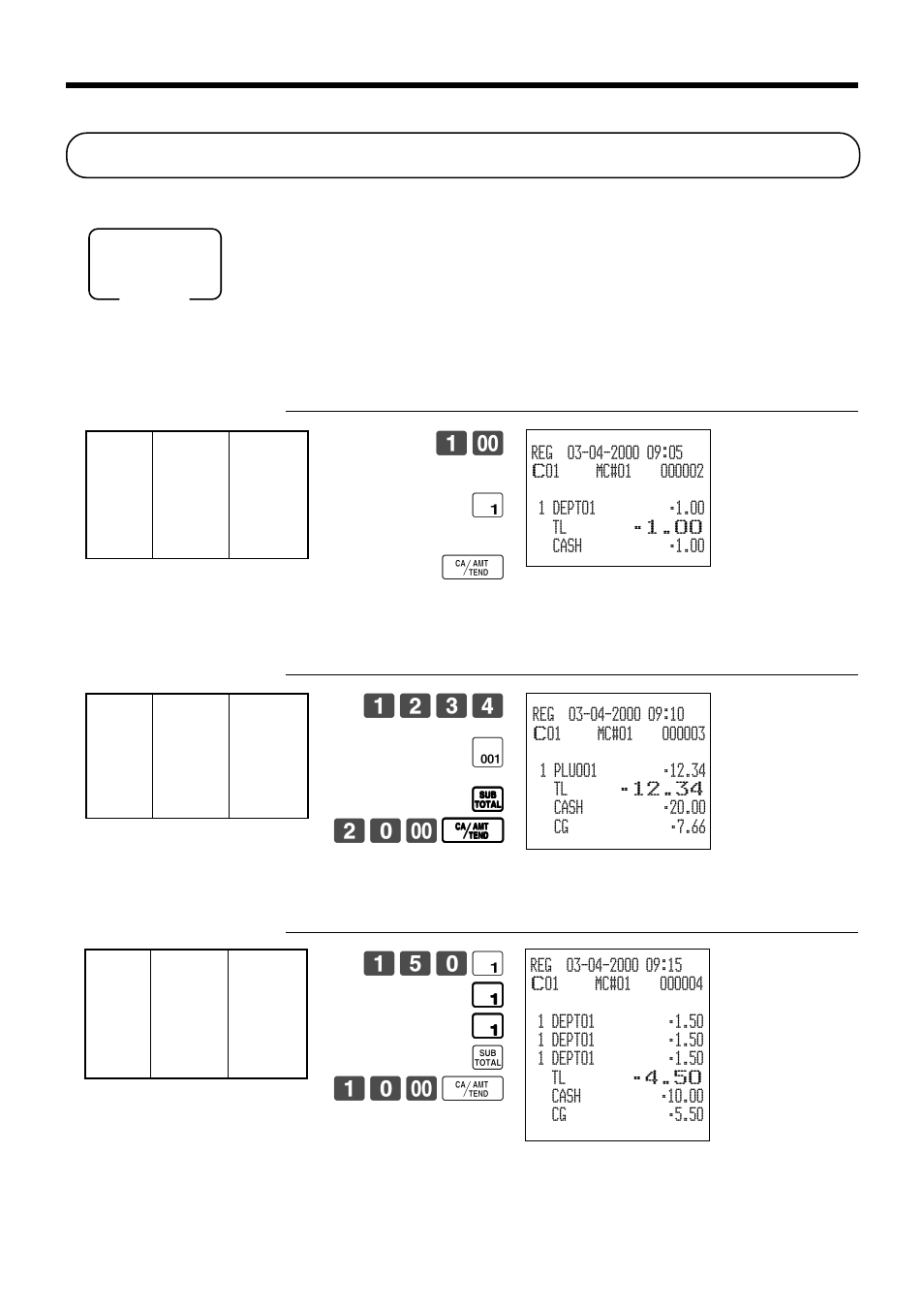 Preparing and using department/flat-plu keys, Basic operations and setups, Registering department/flat-plu keys | Casio TK-7000 User Manual | Page 32 / 132