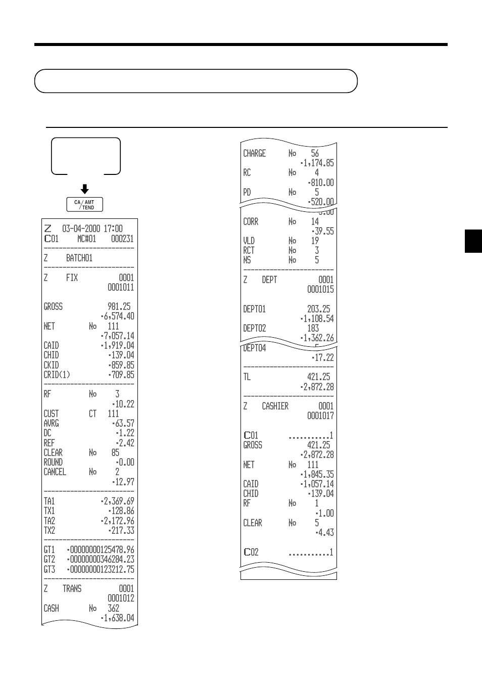 Printing the daily sales reset report, Basic operations and setups, These items can be skipped by programming | Casio TK-7000 User Manual | Page 53 / 132