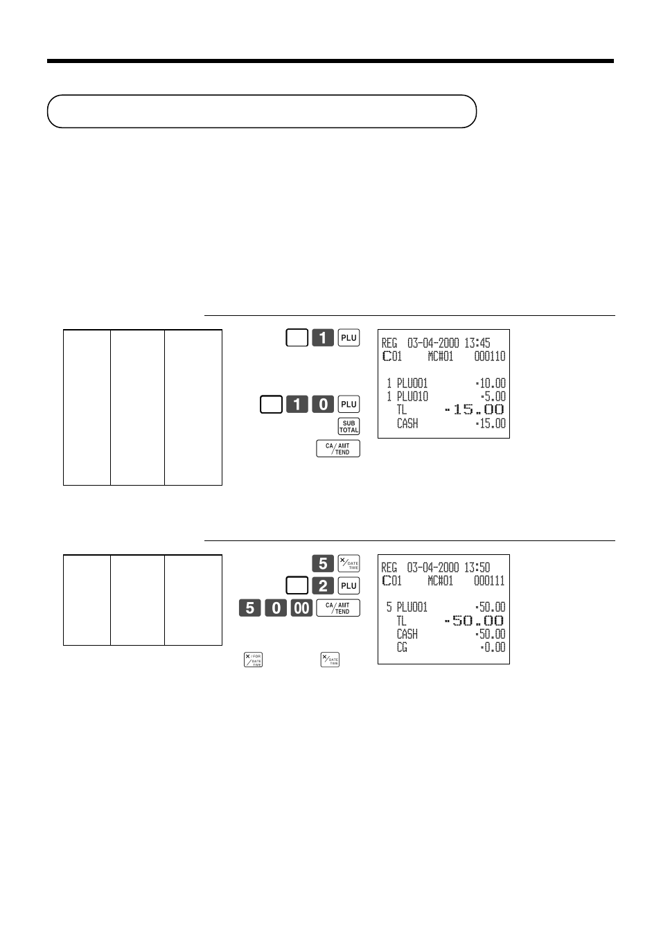 Registering the second unit price, Advanced operations | Casio TK-7000 User Manual | Page 60 / 132