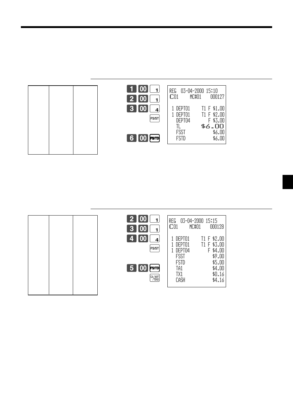Advanced operations, Food stamp registration (illinois rule) | Casio TK-7000 User Manual | Page 69 / 132