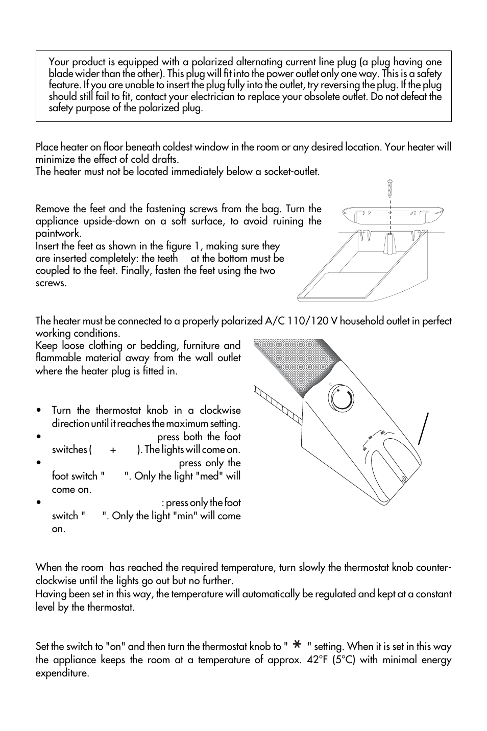 How to use your heater | DeLonghi BBH 100 User Manual | Page 4 / 12