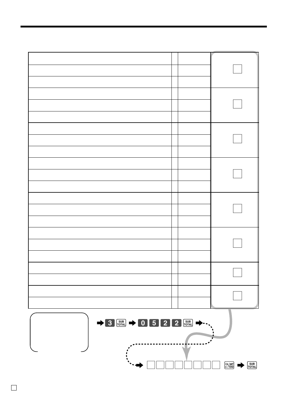 Convenient operations and setups, A6 s, Programming general printing control | Casio TK-T200 User Manual | Page 46 / 104