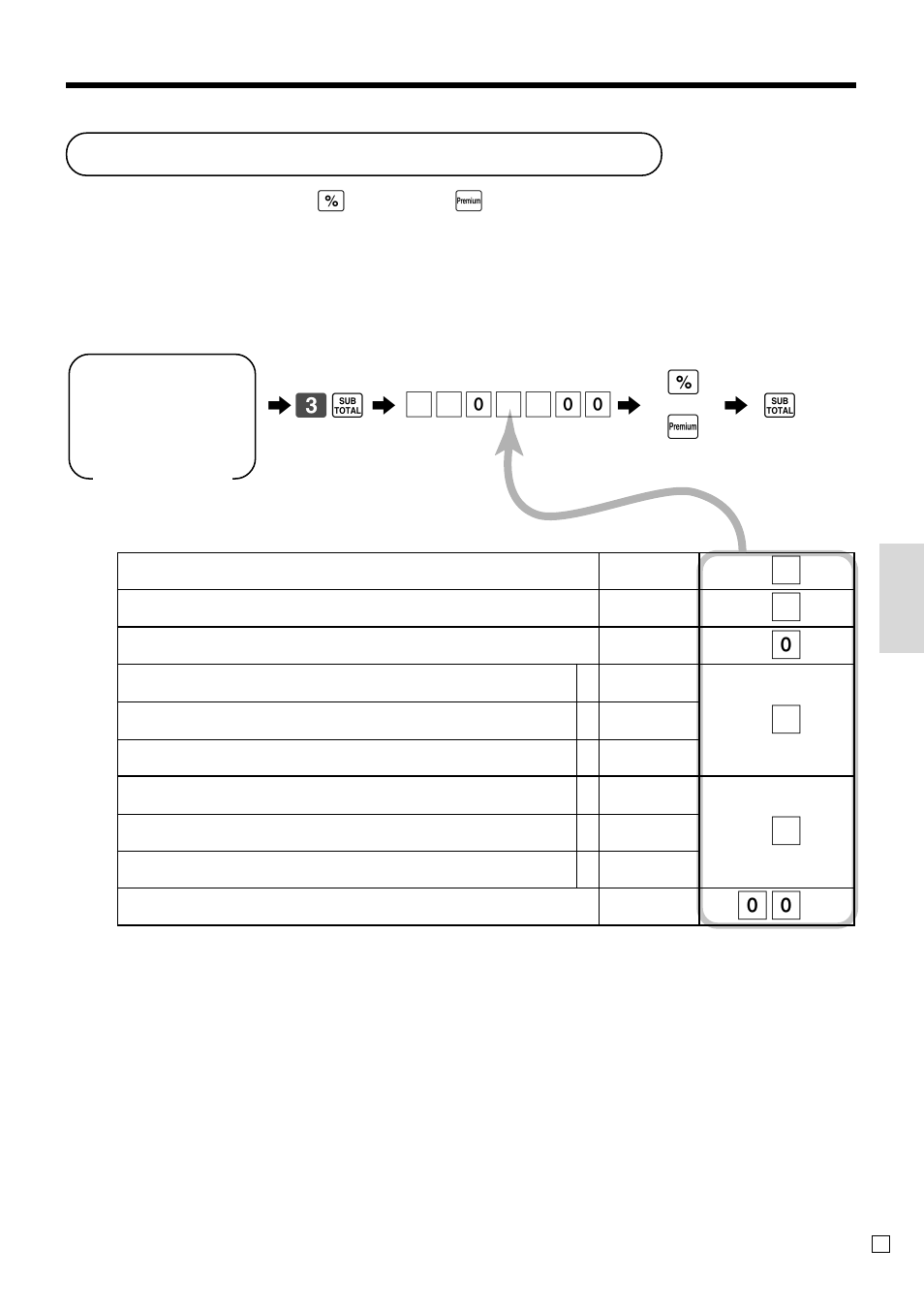 Percent key feature programming, Con venient operations and setups, Programming to the percent key | 63 s 6, 6p 6 s w | Casio TK-T200 User Manual | Page 67 / 104