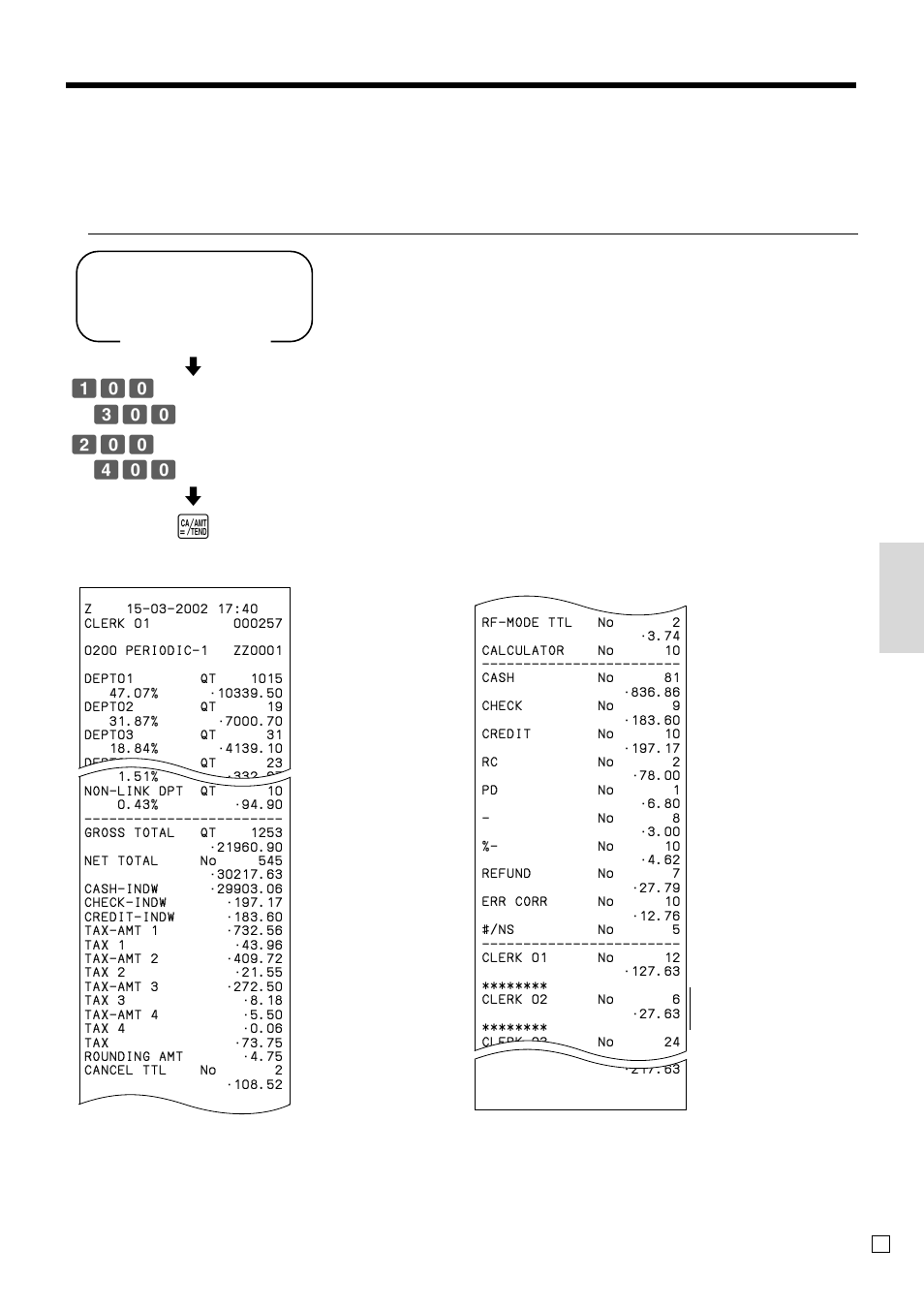 X mode, Z mode, Con venient operations and setups | Read, Reset, Mode switch, These items can be skipped by programming | Casio TK-T200 User Manual | Page 89 / 104
