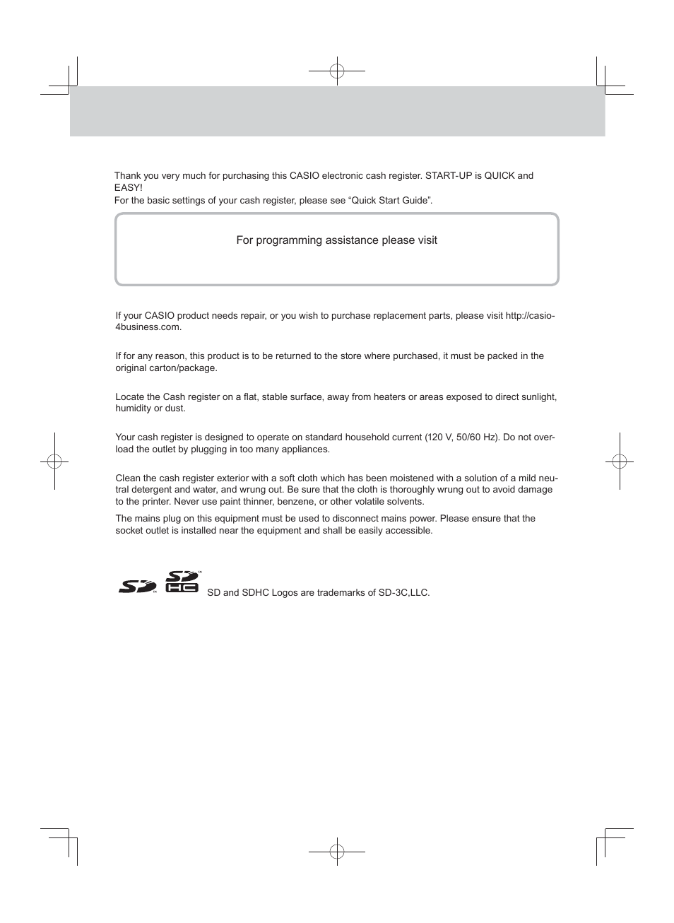 Casio PCR-T500 User Manual | Page 2 / 102