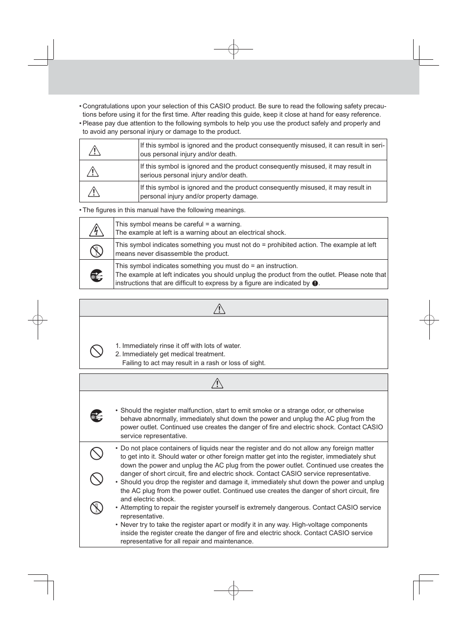 Casio PCR-T500 User Manual | Page 4 / 102