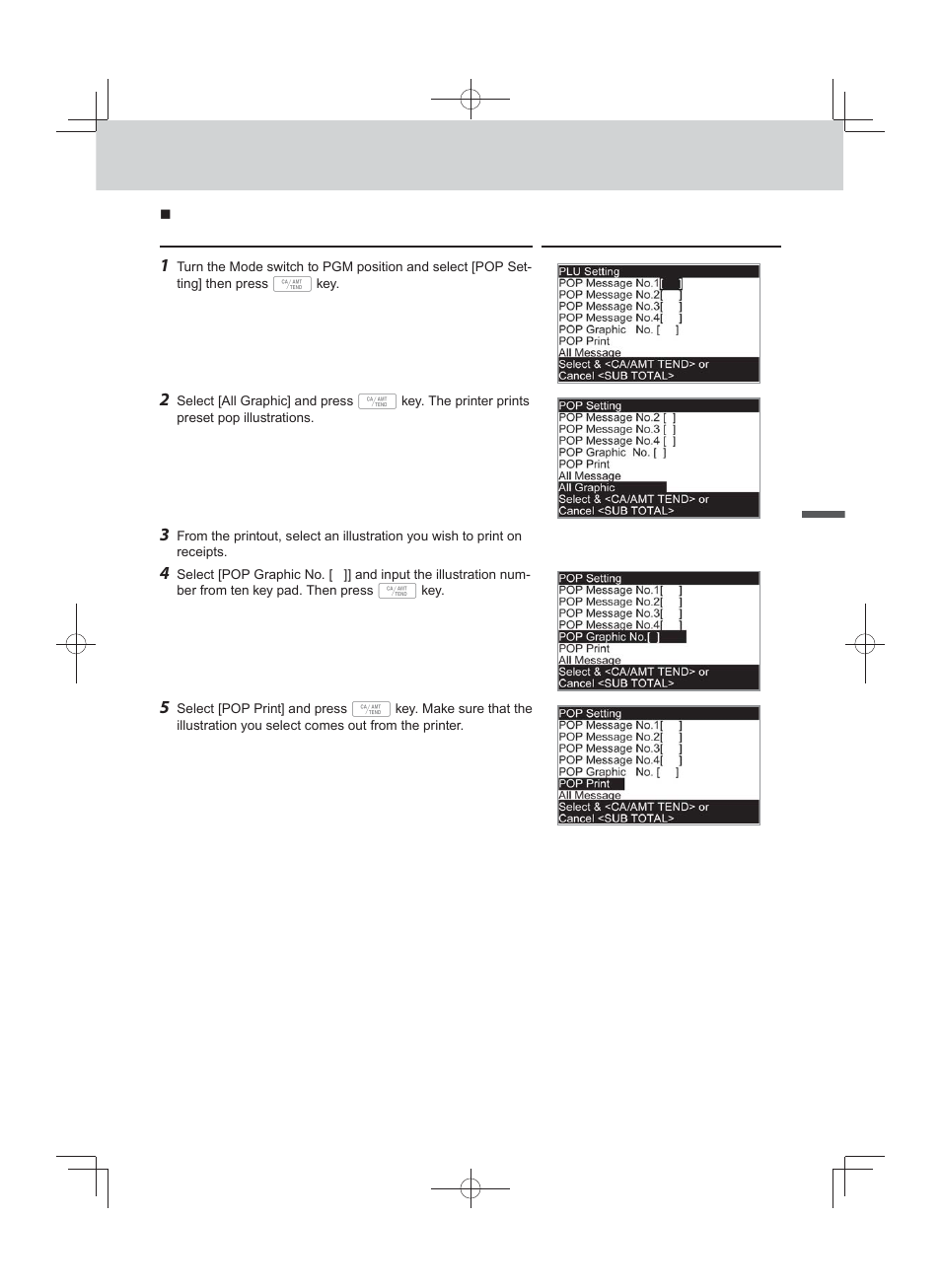 Advanced programmings and registrations | Casio PCR-T500 User Manual | Page 59 / 102