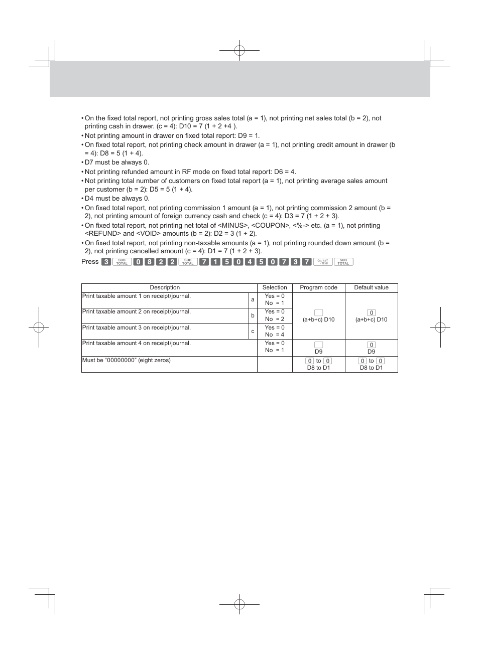 Advanced programmings and registrations | Casio PCR-T500 User Manual | Page 68 / 102