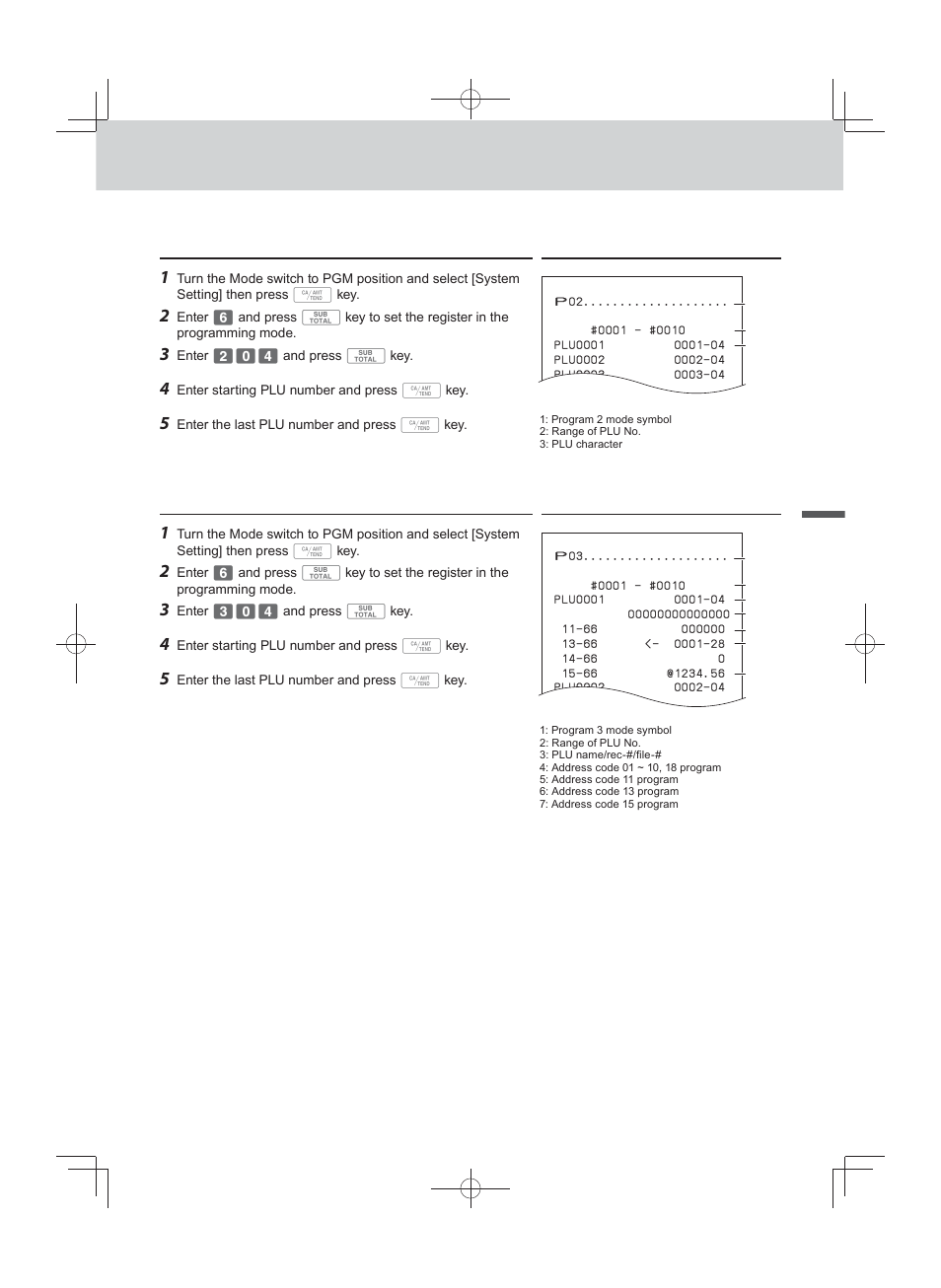 Advanced programmings and registrations | Casio PCR-T500 User Manual | Page 87 / 102