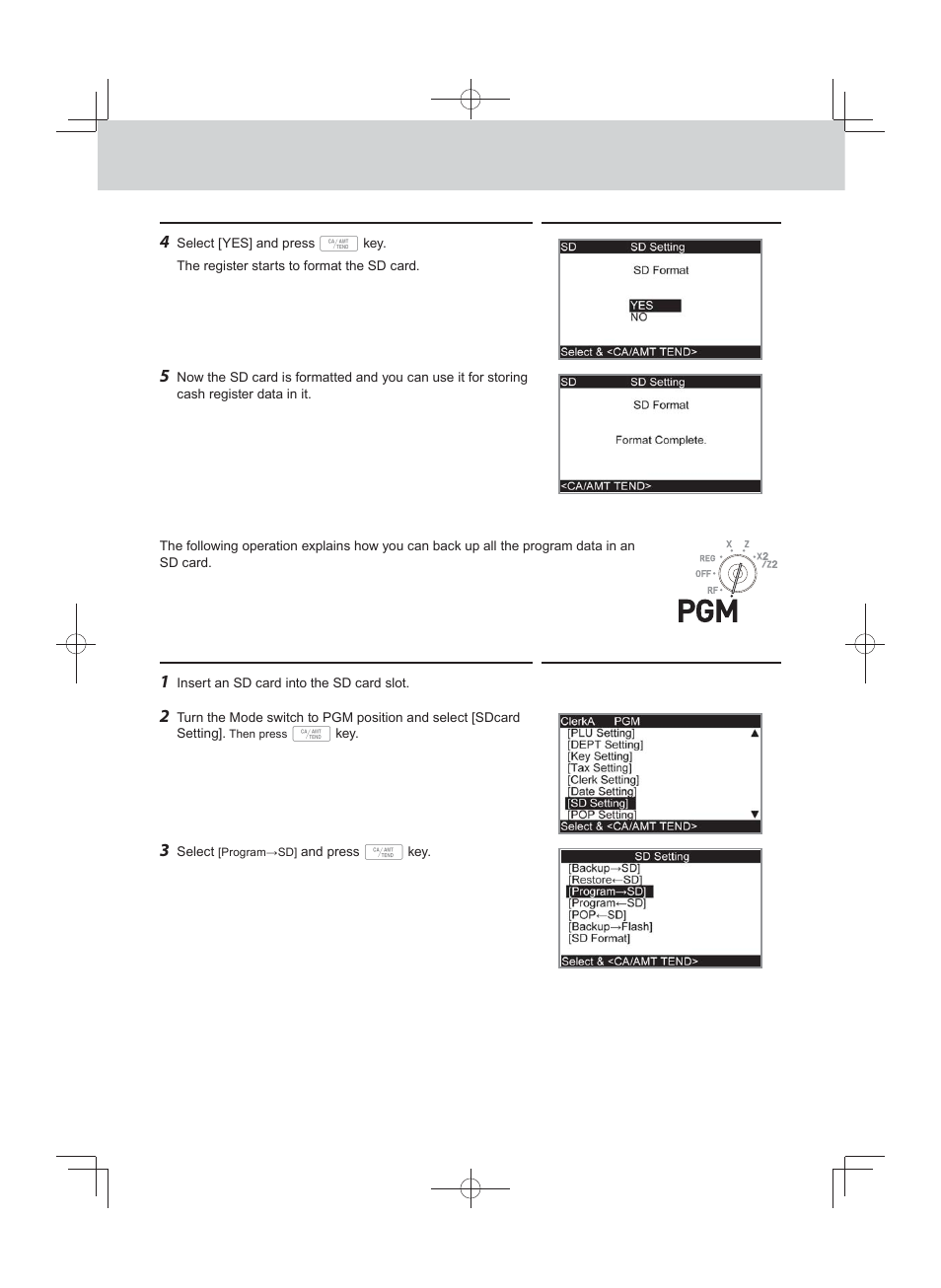 Advanced programmings and registrations | Casio PCR-T500 User Manual | Page 96 / 102