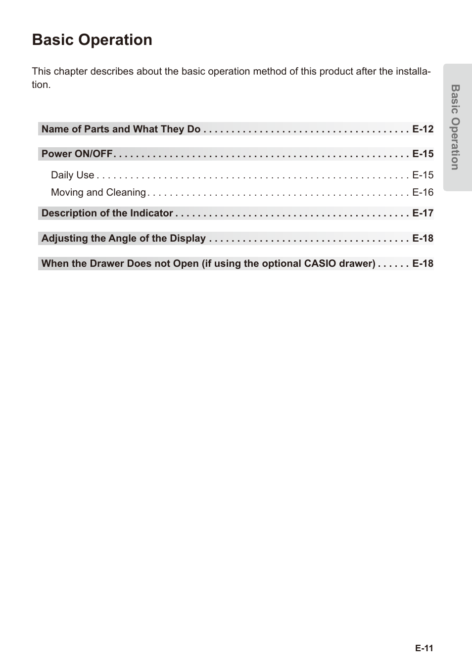 Basic operation | Casio V-R7000 User Manual | Page 13 / 36