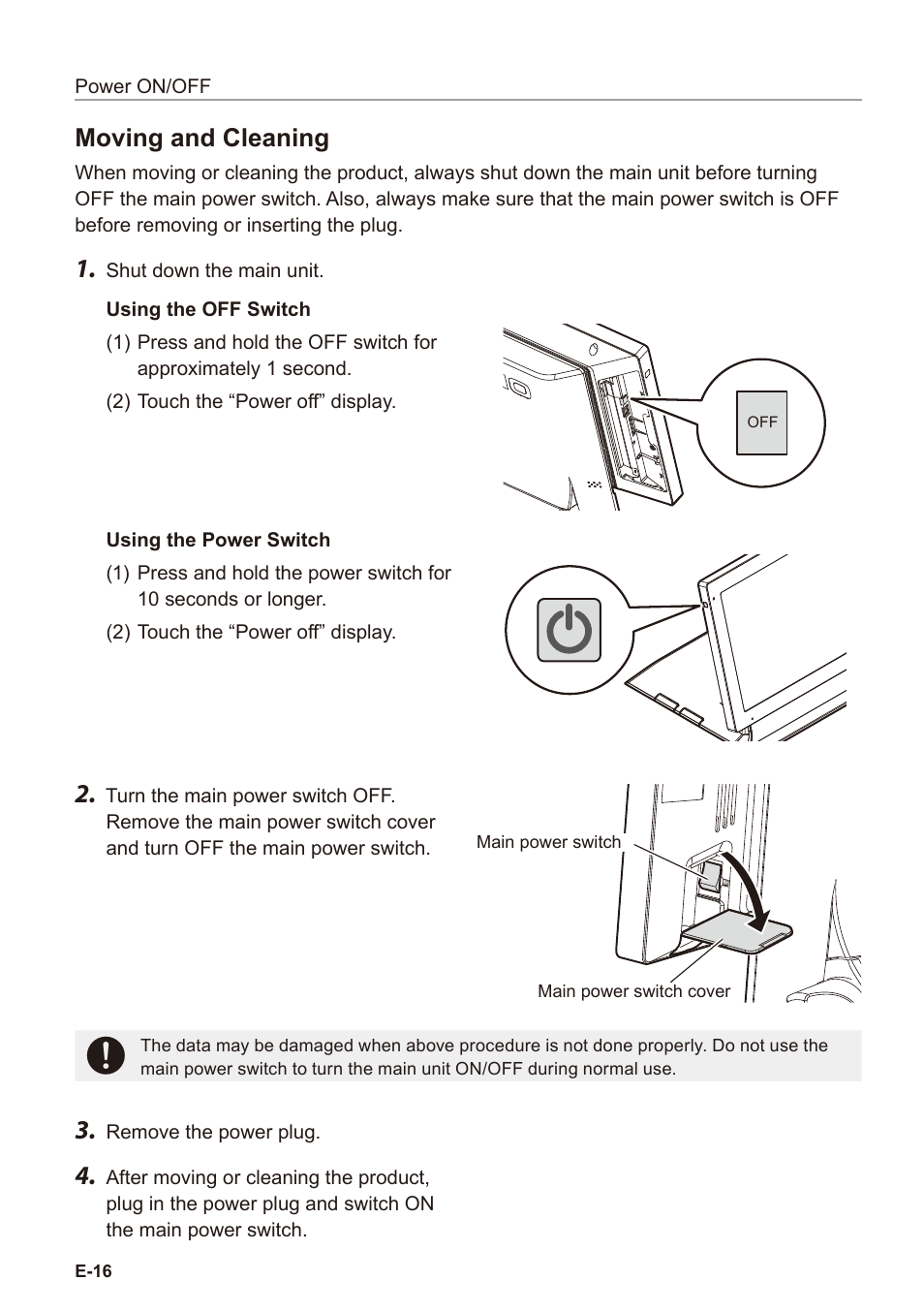 Moving and cleaning | Casio V-R7000 User Manual | Page 18 / 36