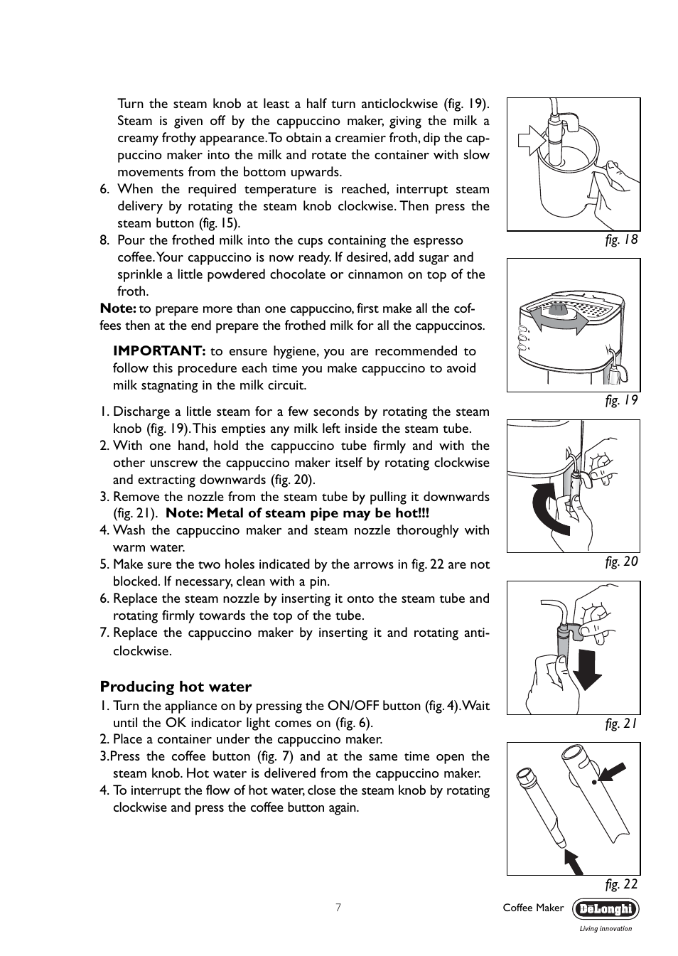 DeLonghi EC330 User Manual | Page 7 / 14