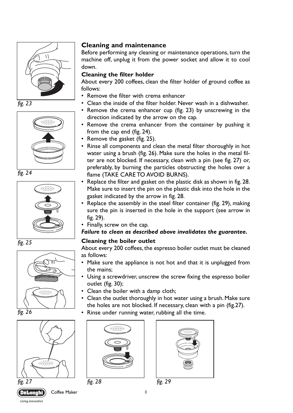 DeLonghi EC330 User Manual | Page 8 / 14