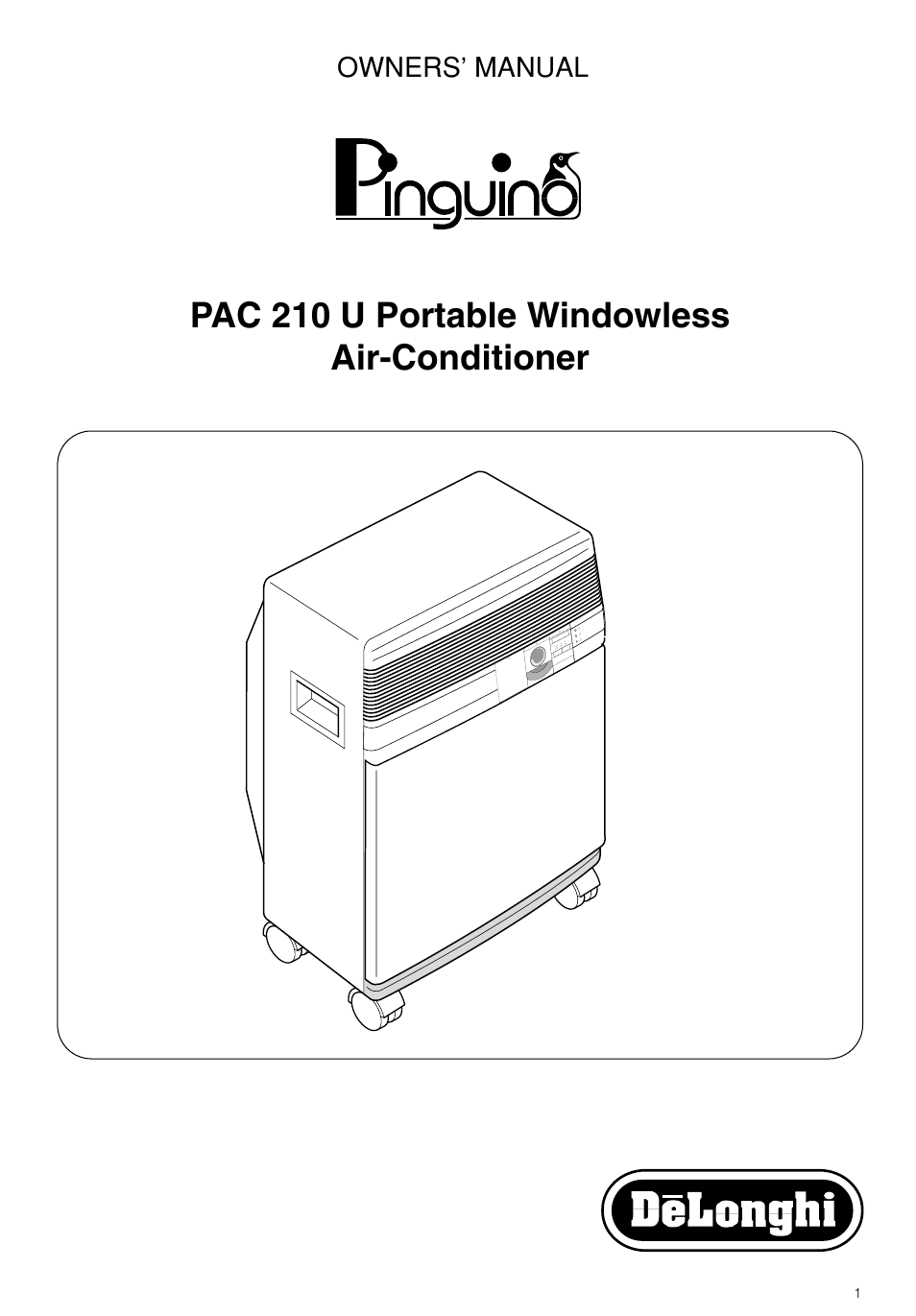 DeLonghi PAC 210 U User Manual | 17 pages