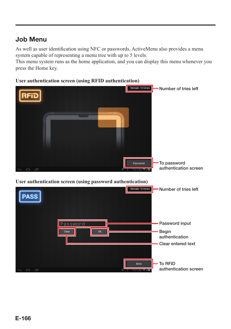 Job menu | Casio V-N500 User Manual | Page 168 / 246