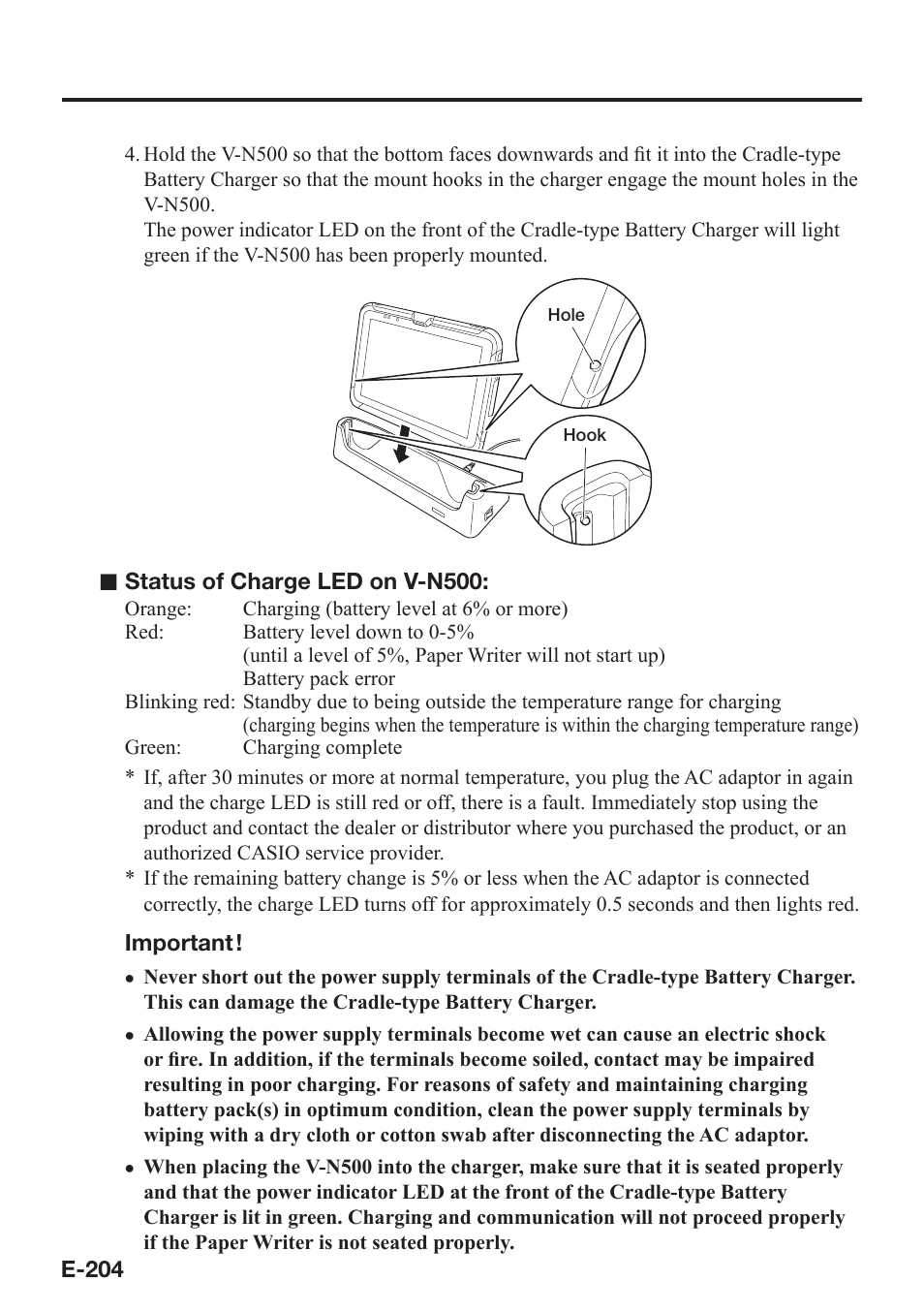 Casio V-N500 User Manual | Page 206 / 246