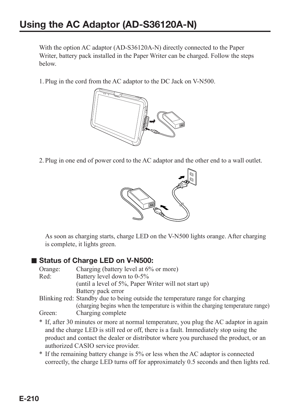 Casio V-N500 User Manual | Page 212 / 246