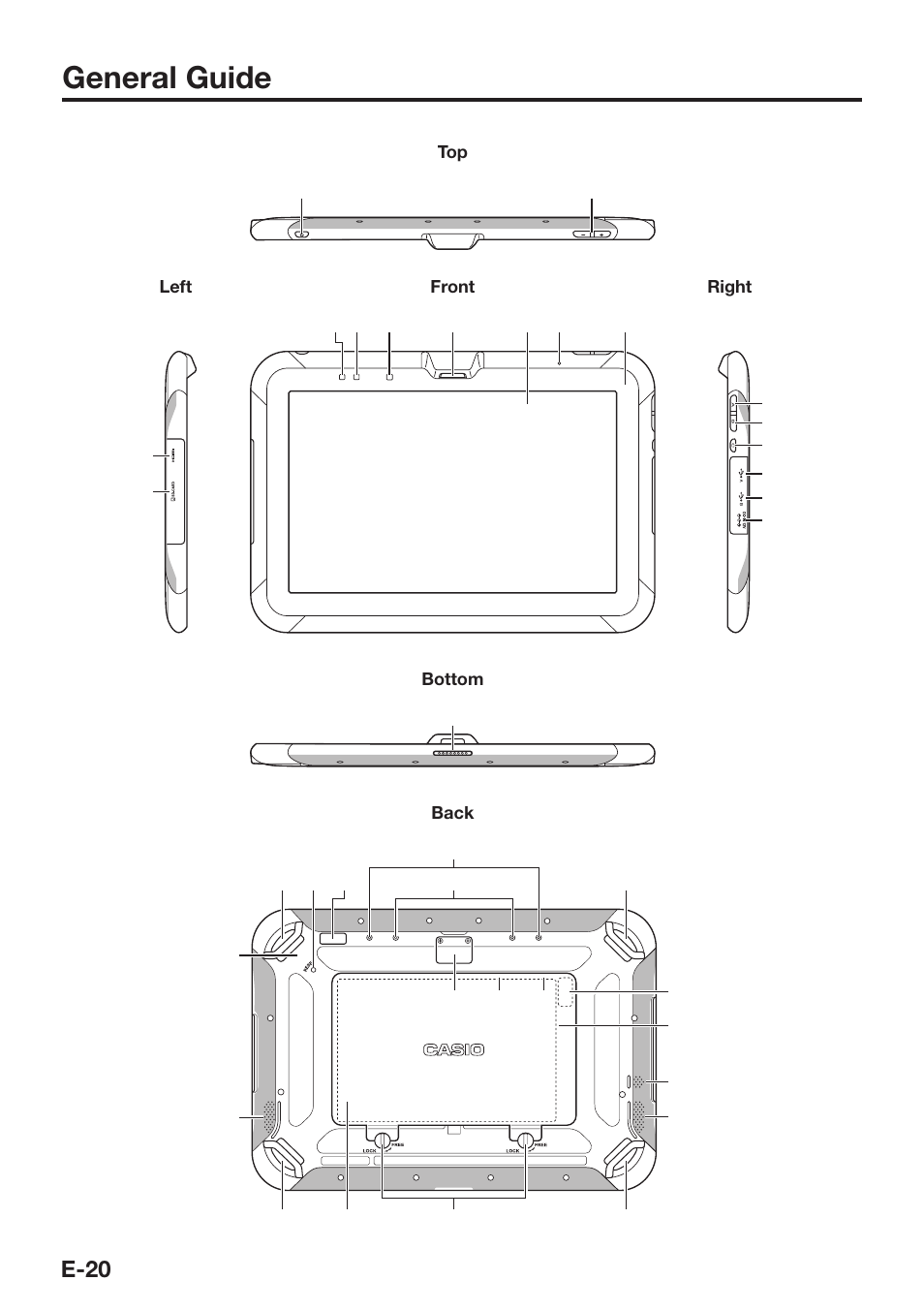 General guide | Casio V-N500 User Manual | Page 22 / 246