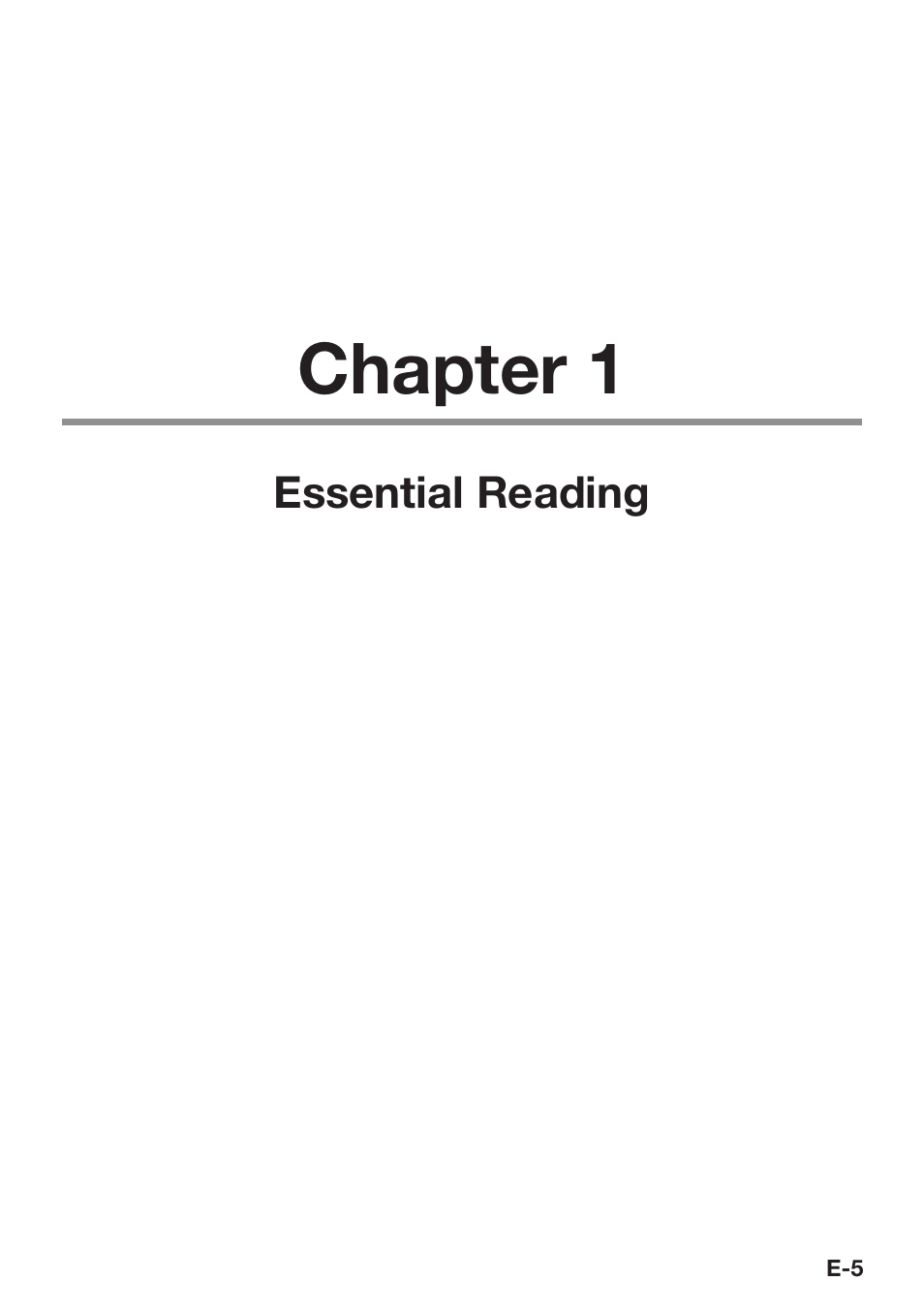 Chapter 1 | Casio V-N500 User Manual | Page 7 / 246