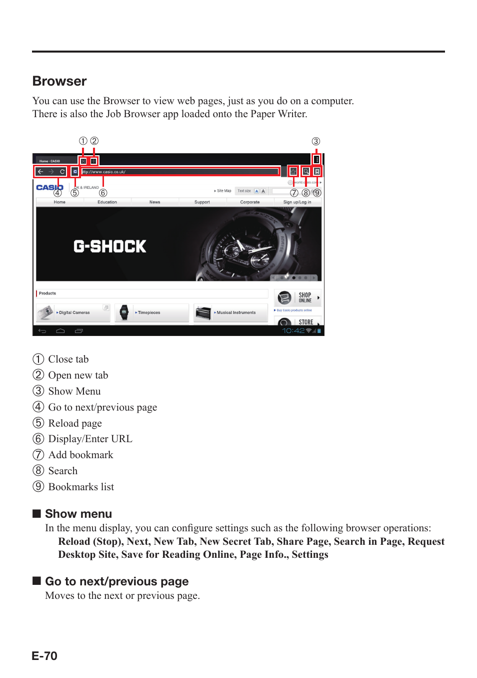 Casio V-N500 User Manual | Page 72 / 246