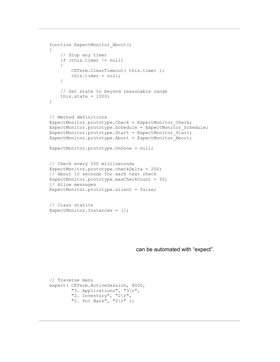 3 automating tasks with expect | Casio Naurtech CETerm Ver.5.5 Scripting Guide User Manual | Page 106 / 164