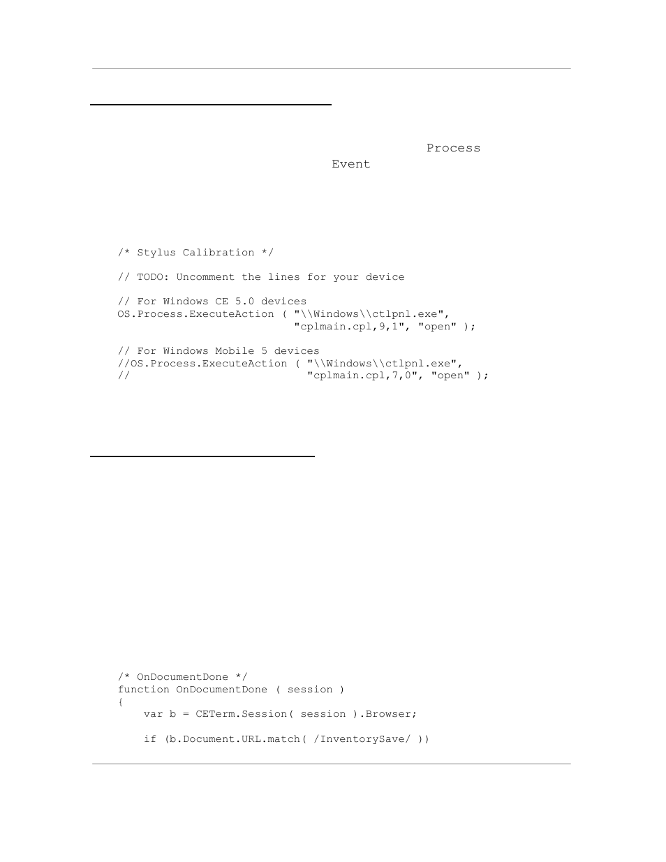 4 running an external program, 5 using timers to run scripts | Casio Naurtech CETerm Ver.5.5 Scripting Guide User Manual | Page 109 / 164