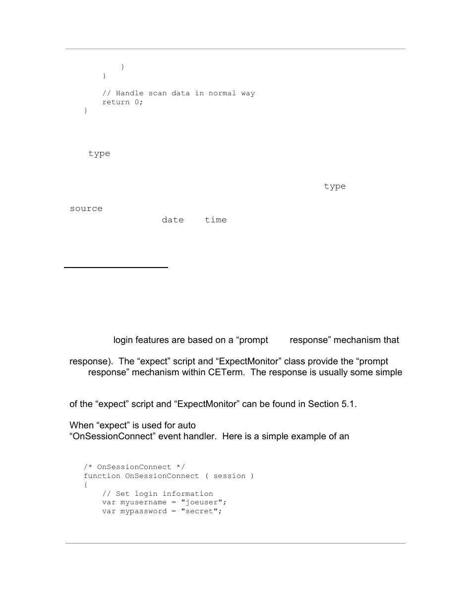 6 automated login | Casio Naurtech CETerm Ver.5.5 Scripting Guide User Manual | Page 19 / 164