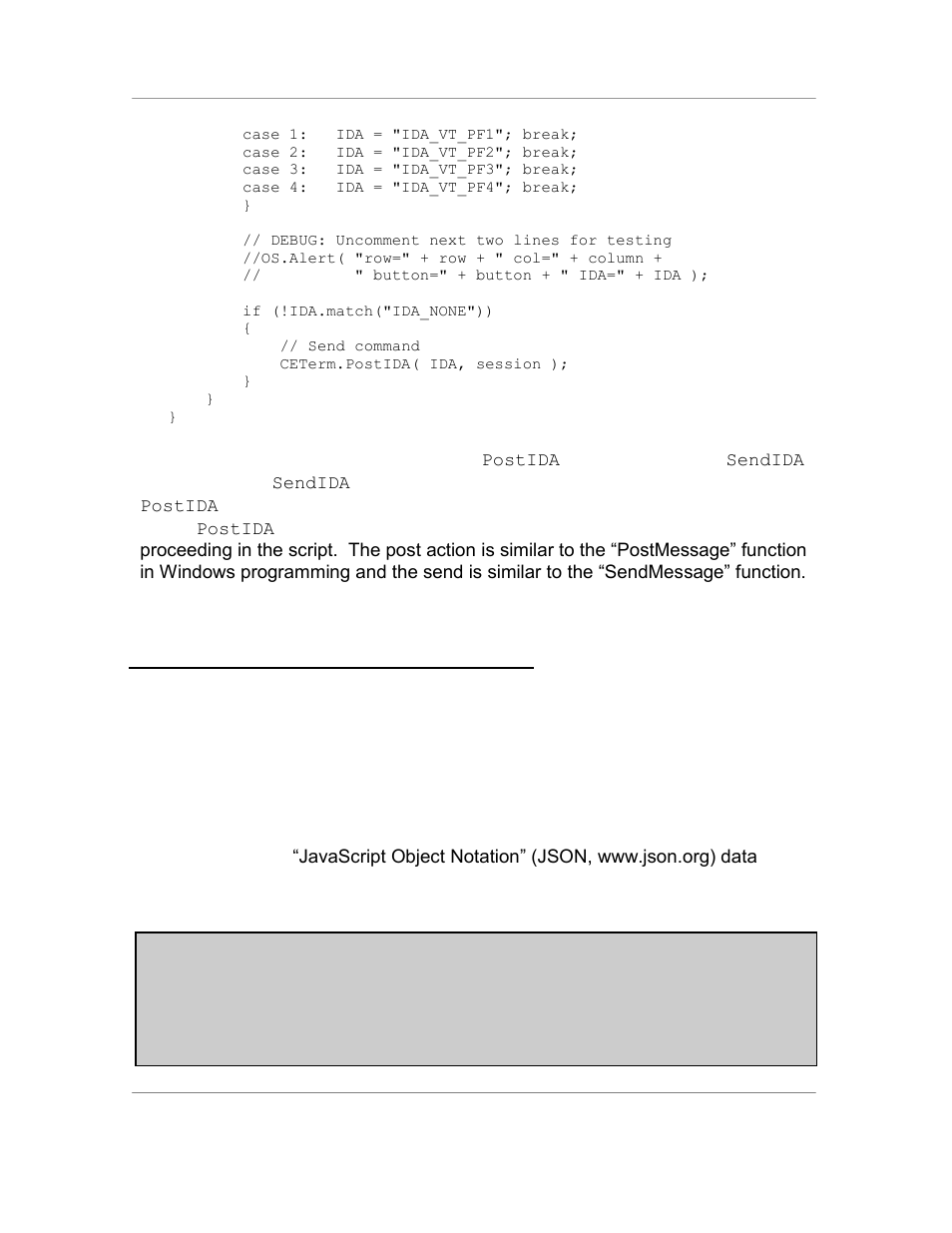 8 handling javascript literal values | Casio Naurtech CETerm Ver.5.5 Scripting Guide User Manual | Page 22 / 164