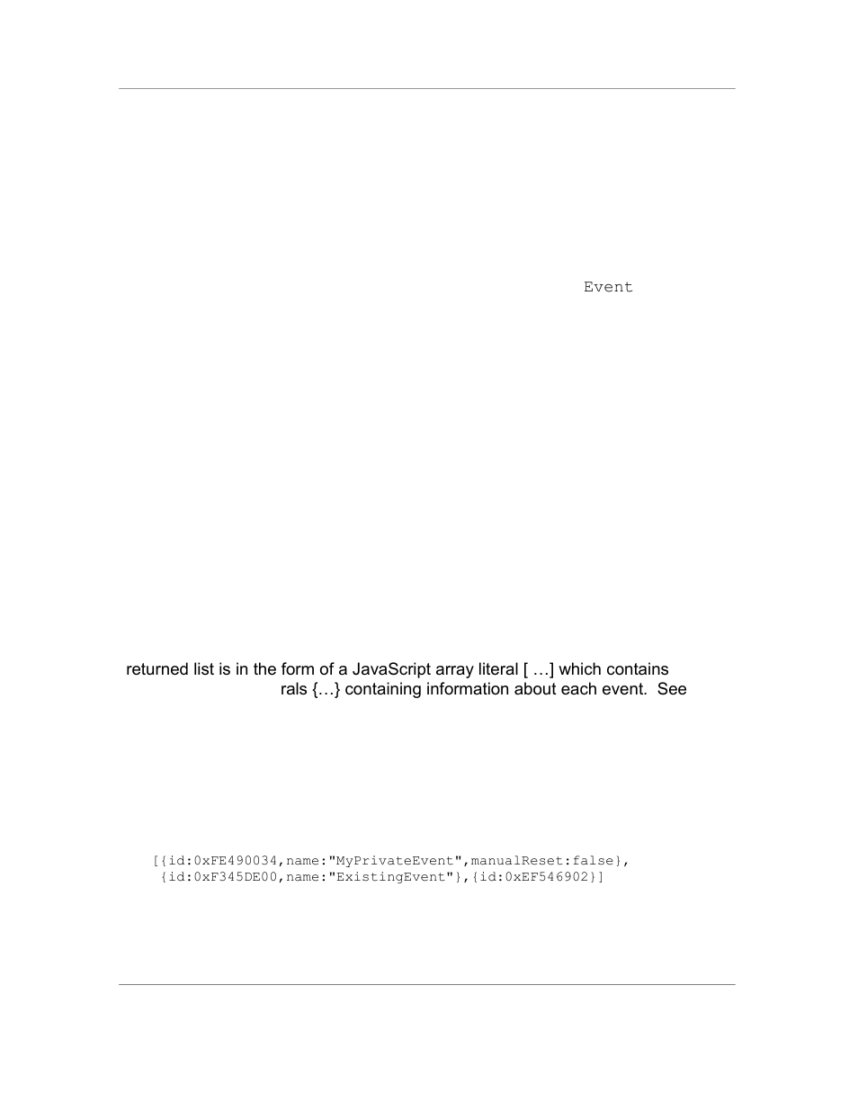 Status = delete ( eventhandle ), Status = deleteallevents ( ), Script = gethandlerscript ( eventhandleorname ) | Script = getlist ( ) | Casio Naurtech CETerm Ver.5.5 Scripting Guide User Manual | Page 40 / 164